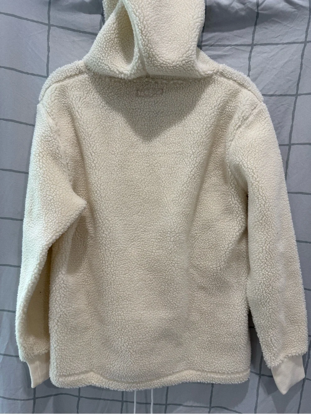 Supreme Cream Sherpa Zip-Up Hoodie